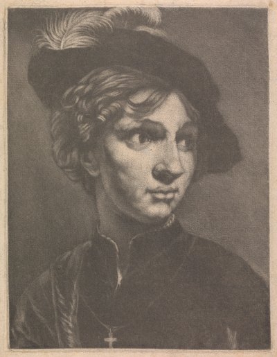 Egy fiatal férfi portréja alkotó: Prince Rupert