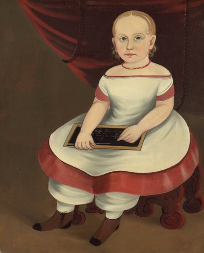 Kislány palapal, c. 1845. alkotó: Prior Hamblin School
