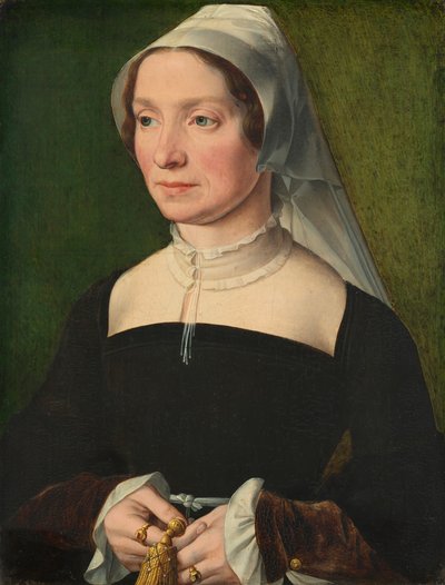 A de Hondecoeter család egyik tagjának felesége alkotó: Probably Antwerp 16th Century