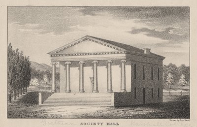 Goethean Society Hall, Marshall College, Mercersburg, PA, 1830 alkotó: Prof. Budd