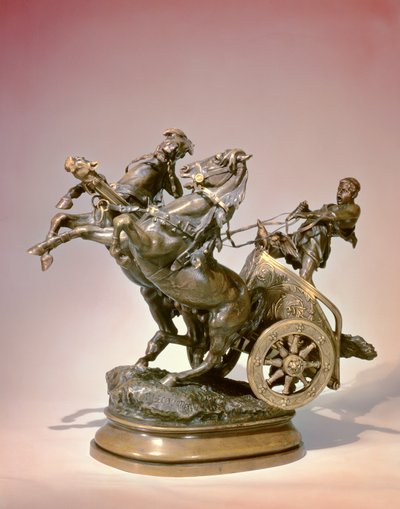 Szekér (bronz) alkotó: Prosper Lecourtier