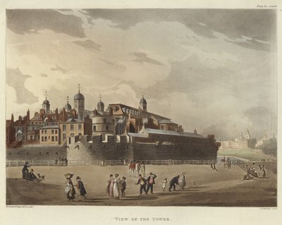 Kilátás a toronyra alkotó: Pugin and Rowlandson