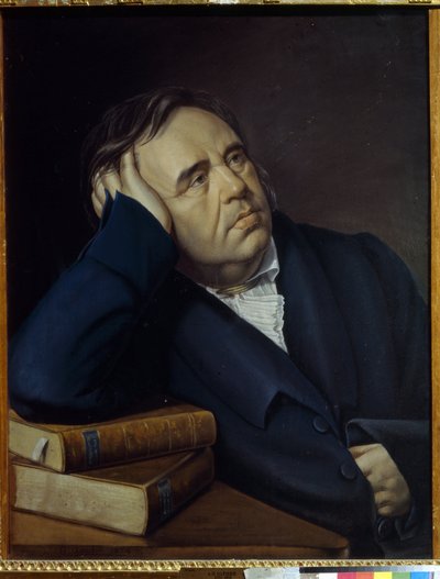 Ivan A. Krylov (1769-1844) meseíró portréja (I. A. Krylov fabulista portréja). Pjotr ​​Alekszejevics Oleninin (1828-1855) munkája, pasztell, papír alkotó: Pyotr Alexeevich Olenin