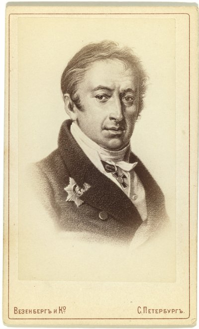 Nikolay M. Karamzin szerző és történész portréja 1766-1826 alkotó: Pyotr Fyodorovich Borel