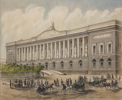 A Szentpétervári Birodalmi Nyilvános Könyvtár, 1840-es évek alkotó: Pyotr Fyodorovich Borel