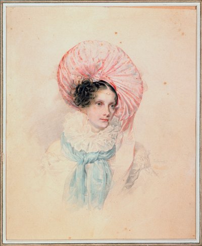 Alexandra Fedorovna (Fiodorovna) császárné (Porosz Charlotte) portréja alkotó: Pyotr Fyodorovich Sokolov