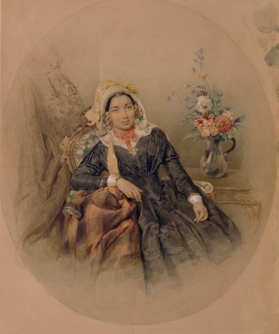 Iuliania Ivanovna Klodt von Juergensburg bárónő portréja, 1845 alkotó: Pyotr Fyodorovich Sokolov