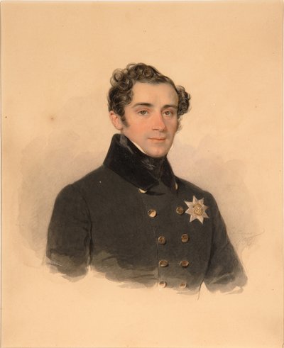 Alekszandr Fjodorovics Golicin herceg portréja 1796-1864, 1838 alkotó: Pyotr Fyodorovich Sokolov