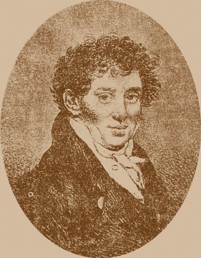 Andrej Osipovich Sychra zeneszerző és gitáros portréja 1773-1850, 1817. alkotó: Pyotr Fyodorovich Sokolov