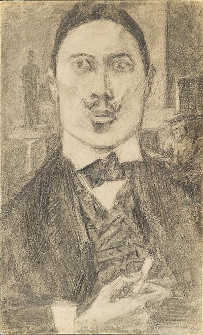 Nyikolaj Sapunov festő portréja 1880-1912, 1912 alkotó: Pyotr Ignatyevich Bromirsky