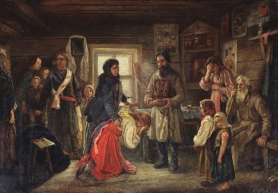 A házasságkötés előtt, 1900 alkotó: Pyotr Ivanovich Tselebrovski