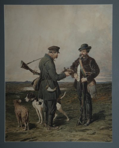 Vadászok, 1864 alkotó: Pyotr Petrovich Sokolov