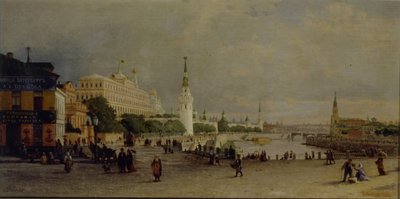 Bolsoj Kamennij híd Moszkvában alkotó: Pjotr ​​​​Petrowitsch Wereschtschagin