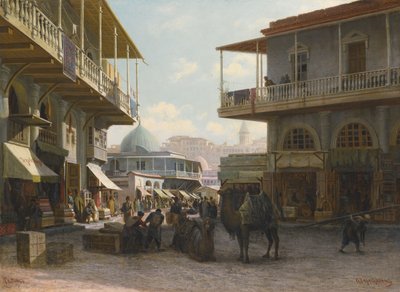 Tiflis látképe, 1874 alkotó: Pjotr ​​​​Petrowitsch Wereschtschagin