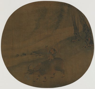 Fiú vízibivalyon, Ming-dinasztia, 16-17. század. alkotó: Qin Shunyou