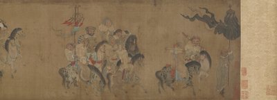 Cai Wenji Visszatérve Kínába, 17-18. század alkotó: Qing Dynasty Chinese School