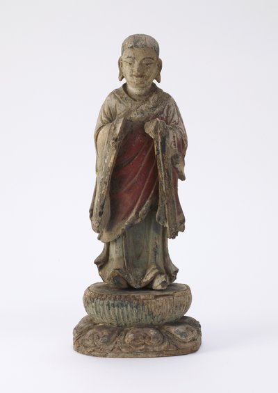 A-nan szerzetes figurája (Ananda) alkotó: Qing Dynasty Chinese School