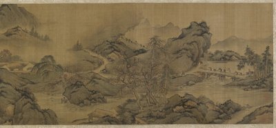 Utazás hegyekben és patakokban alkotó: Qing Dynasty Chinese School