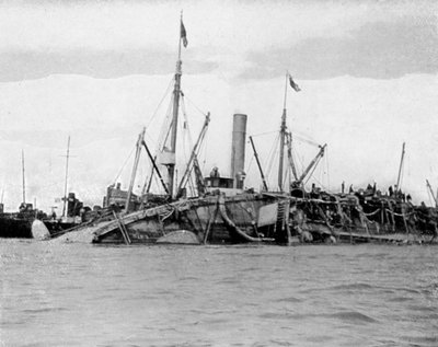 A HMS Gladiátor felemelkedése, 1908. alkotó: Queen Alexandra