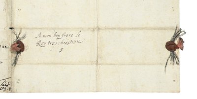 Az angol I. Erzsébet levelének címlapja IV. Henriknek, 1596 körül alkotó: Queen Elizabeth I of England and