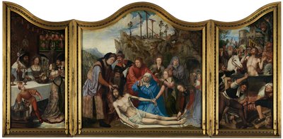 Az asztalosok céhének oltárképe alkotó: Quentin Massys or Matsys