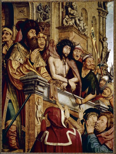 Ecce Homo, Krisztus bemutatta a népnek. (olaj a panelen alkotó: Quentin Massys or Metsys