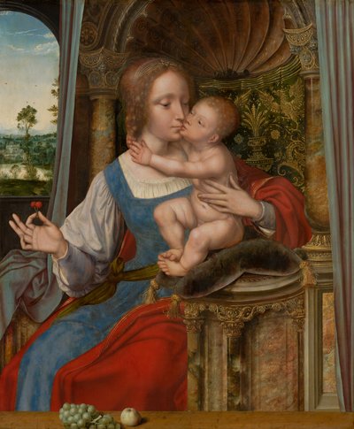 Madonna és gyermeke, 1525-30 körül alkotó: Quentin Massys or Metsys