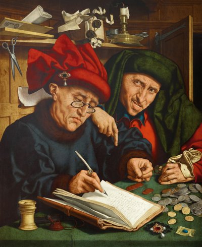 Az adószedők, 1520-as évek alkotó: Quentin Massys or Metsys