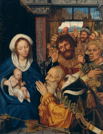 A mágusok imádása, 1526. alkotó: Quentin Metsys I