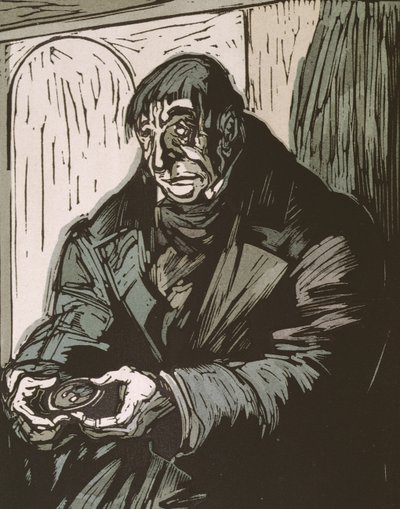 Illusztráció Honore de Balzac 1922-ben megjelent „Le Pere Goriot” című művéből alkotó: Quint