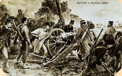 Garibaldi Mentanában alkotó: Quinto Cenni