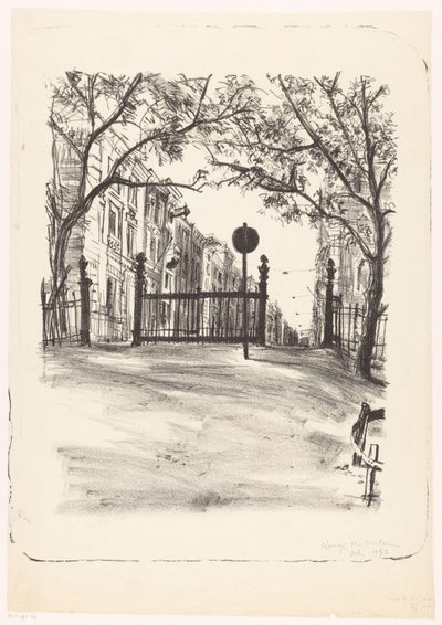 Kijárat a Vondelparkból alkotó: Quirijn Halbertsma (signed by artist)