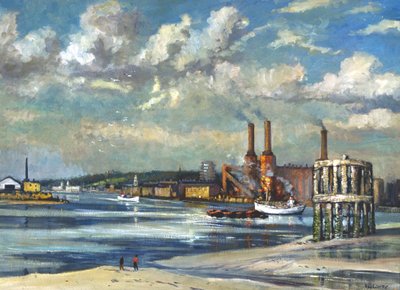 „Apály, Deptford”, 1972 alkotó: RCD Lowry