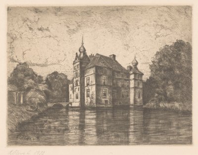 Castle De Cannenburgh (eredeti cím a tárgyon) alkotó: R. Cleve (signed by artist)