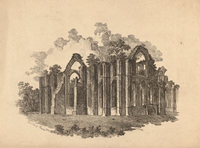 Fountains Abbey keleti része alkotó: R. Dunning