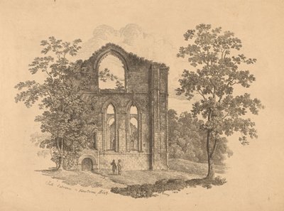 A Fountains Abbey déli bejárata alkotó: R. Dunning