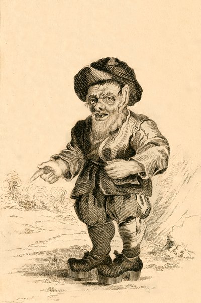 Bertholde, Alboinus lombardiai király miniszterelnöke, 1821. alkotó: R. Page