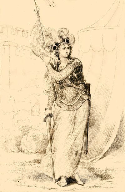 Joan DArc, az orleansi szobalány, 1821. alkotó: R. Page