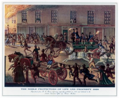 Az élet és a tulajdon nemes védelmezői, 1820. alkotó: R. Reeves