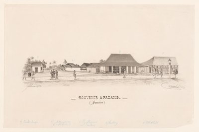 Emlékezés Padangban. (Szumátra) (cím a tárgyon) alkotó: R. Walthert (signed by artist)