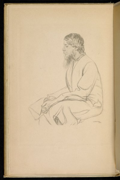 A Gitanjali-Song ajánlatok előlapja alkotó: Rabindranath Tagore