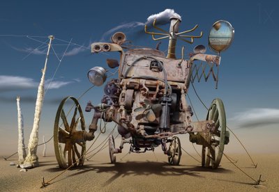 Steampunk sivatagi gép alkotó: Radoslav Penchev