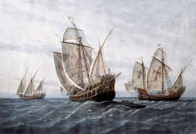 Amerika felfedezése 1885 alkotó: Rafael Monleon y Torres