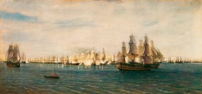 a trafalgari csata, 1805. október 21 alkotó: Rafael Monleon y Torres