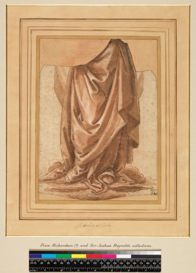 Drapéria-tanulmány, 1524 előtt alkotó: Raffaellino del Garbo