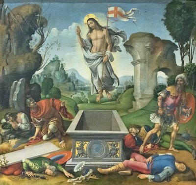 Krisztus feltámadása alkotó: Raffaellino del Garbo