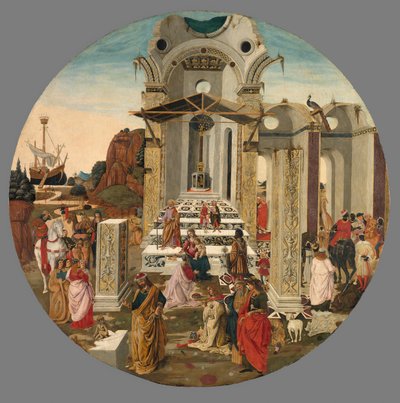 A mágusok imádása c. 1495. alkotó: Raffaello Botticini