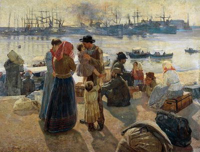 Kivándorlók alkotó: Raffaello Gambogi