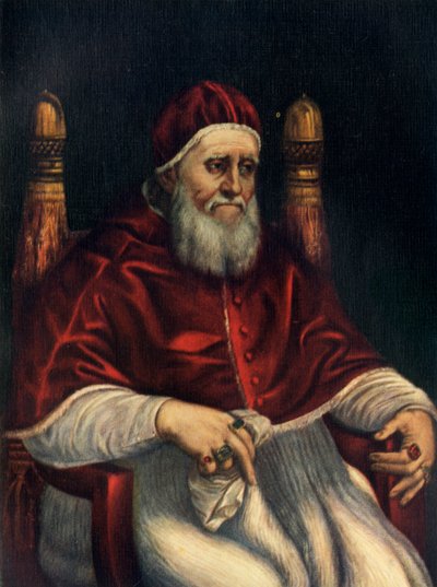 II. Julius pápa, c1512, c1912 alkotó: Raffaello Sanzio Raphael