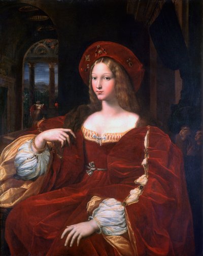 Jeanne dAragon portréja, 1518 alkotó: Raffaello Sanzio Raphael